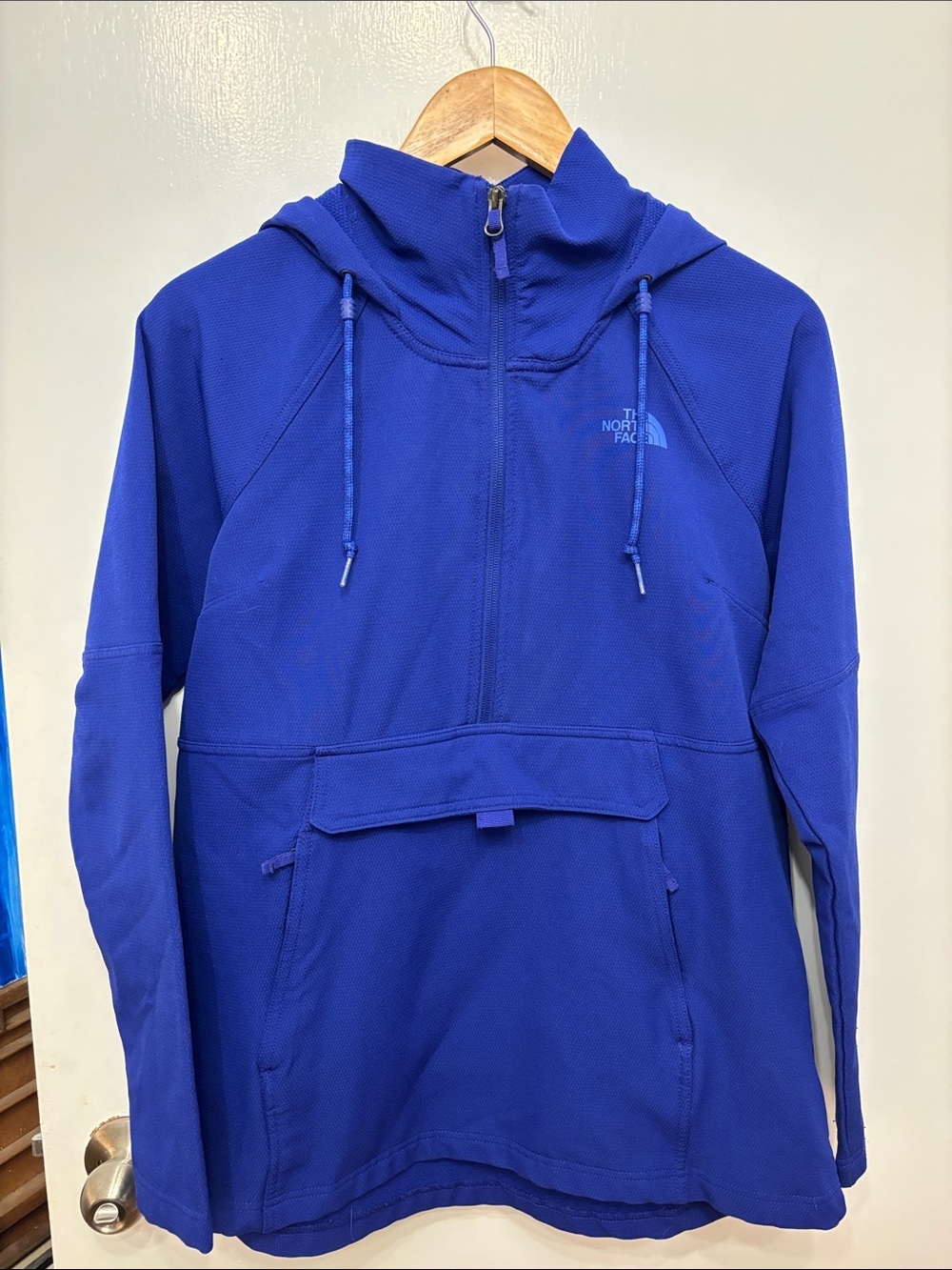 The North Face Cobalt Blue Half-Zip Tekno Ridge Pullover Hoodie
